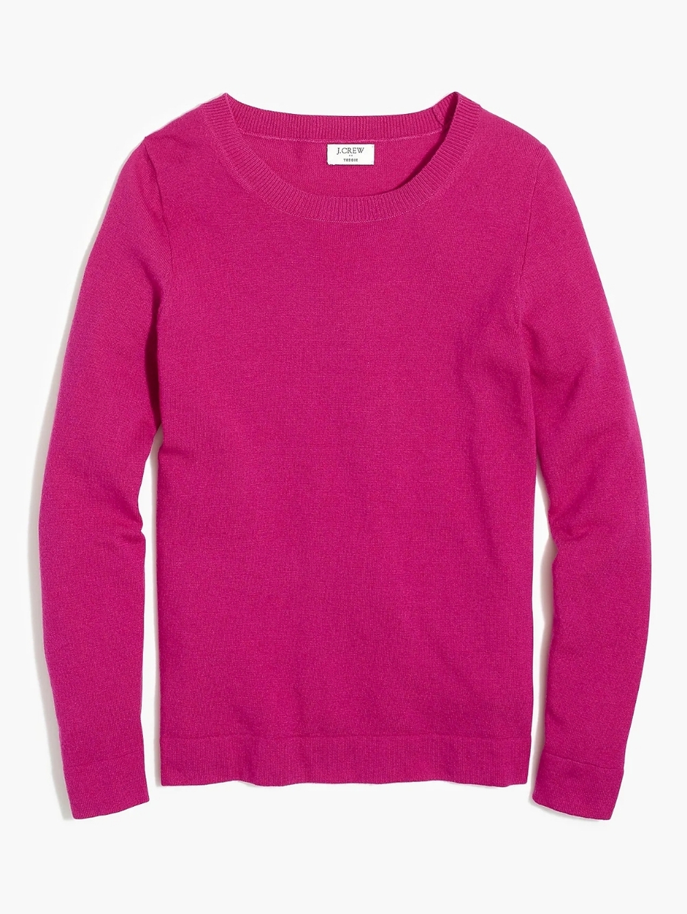 New! J. Crew sz Large L Cotton Wool Plum Purple Teddie Neck Sweater NWT